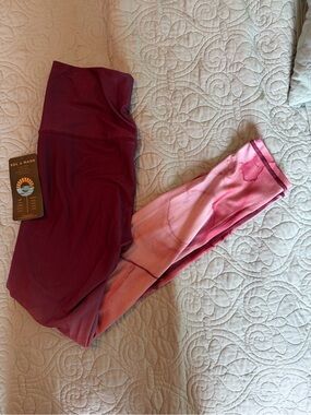 NWT Sol & Mane Cora Marbled Mauve High Rise Leggings Size S $88